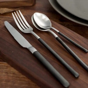 YinDiao-Y370 Brushed Black & Silver Stainless Steel