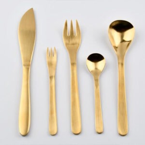 Yindiao  - Japanese Style Y988 (Brushed Gold Cutlery)