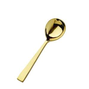 Desert Spoon - (Dinnerware Y530 Saint Marde  Gold-finished stainless steel)